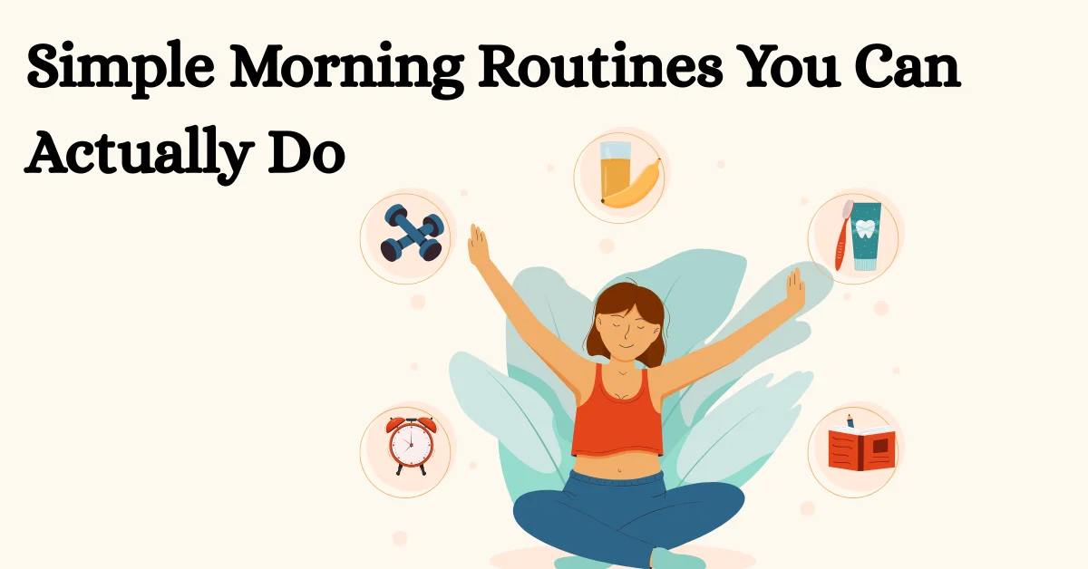 Mindful morning routine concept for effective stress relief