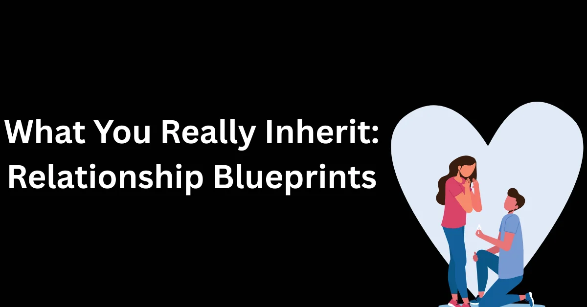 Illustration of a couple inside a heart symbol, representing learned emotional and relationship patterns from parents