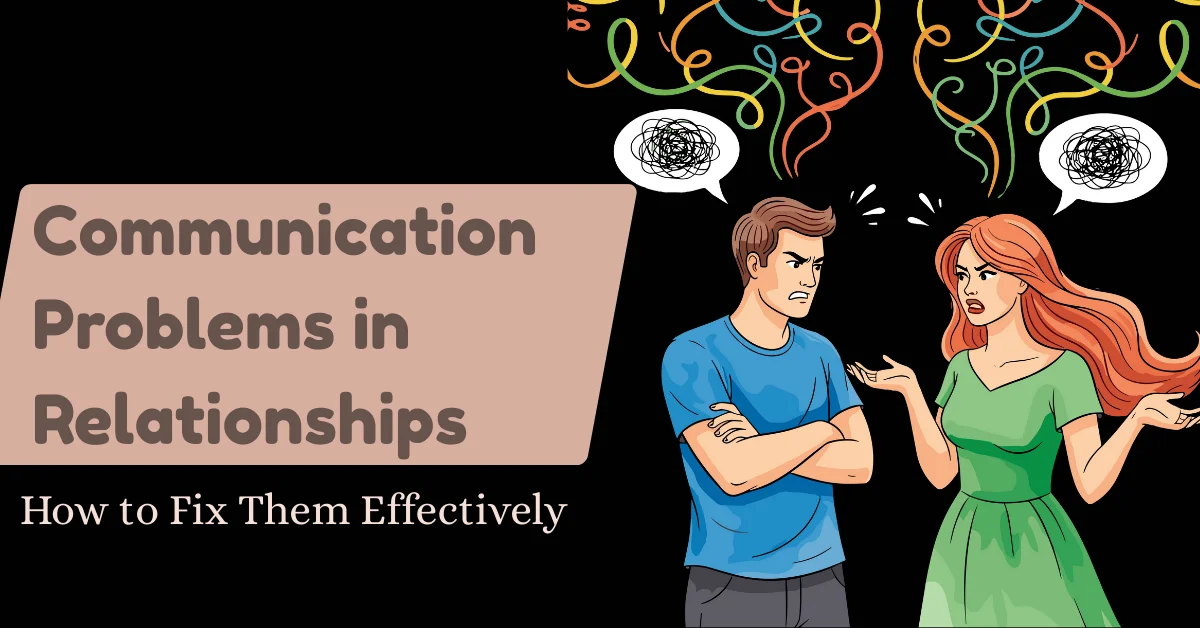 Illustration showing a couple arguing due to communication problems in their relationship