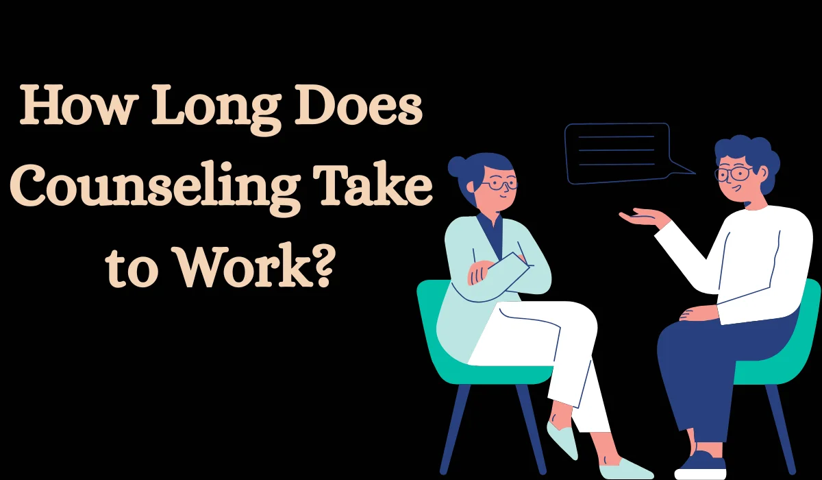 Mental health counseling session between therapist and client discussing therapy progress